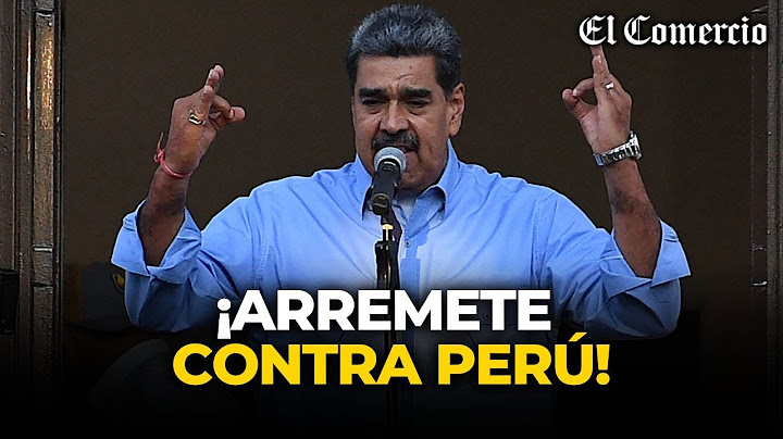 MADURO: "Gobierno REPUDIADO de PERÚ reconoce como presidente 'al nuevo GUAIDÓ'" | El Comercio