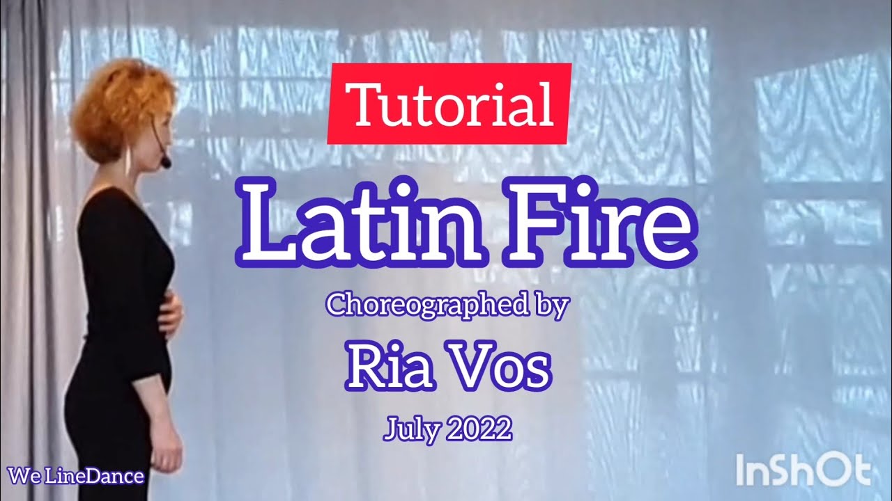 Tutorial Latin Fire linedance YouTube