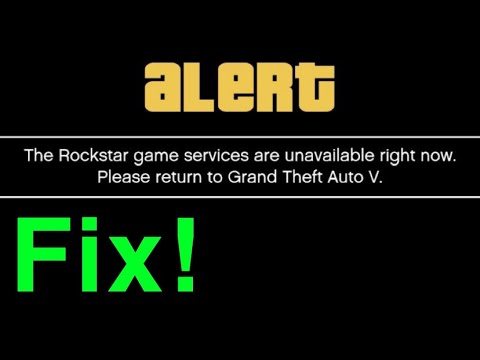 GTA 5 Online The Rockstar game are unavailable right HOW TO FIX! - YouTube