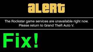 GTA 5 Online خدمات لعبة Rockstar غير متاحة الآن كيفية الإصلاح!