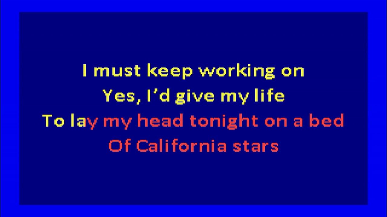 Billy Bragg and Wilco – California Stars (karaoke) Billy Bragg and Wilco – California Stars (karaoke)