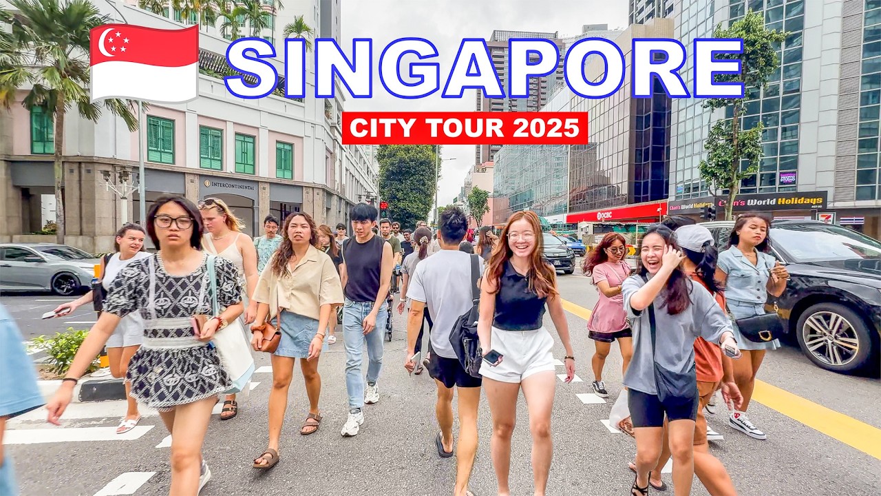 🇸🇬 4K HDR | World Safest Country To Travel 2025 | Singapore City Tour 2025❤️🇸🇬🏙️