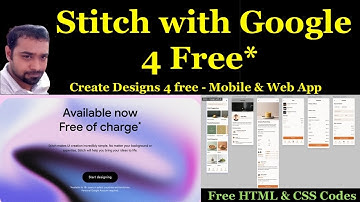 Google Stitch : Create Free Full AI Design in 2 mins | Free Source Code that Build Mobile & Web App!