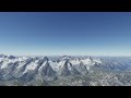 Vol au dessus du mont blanc