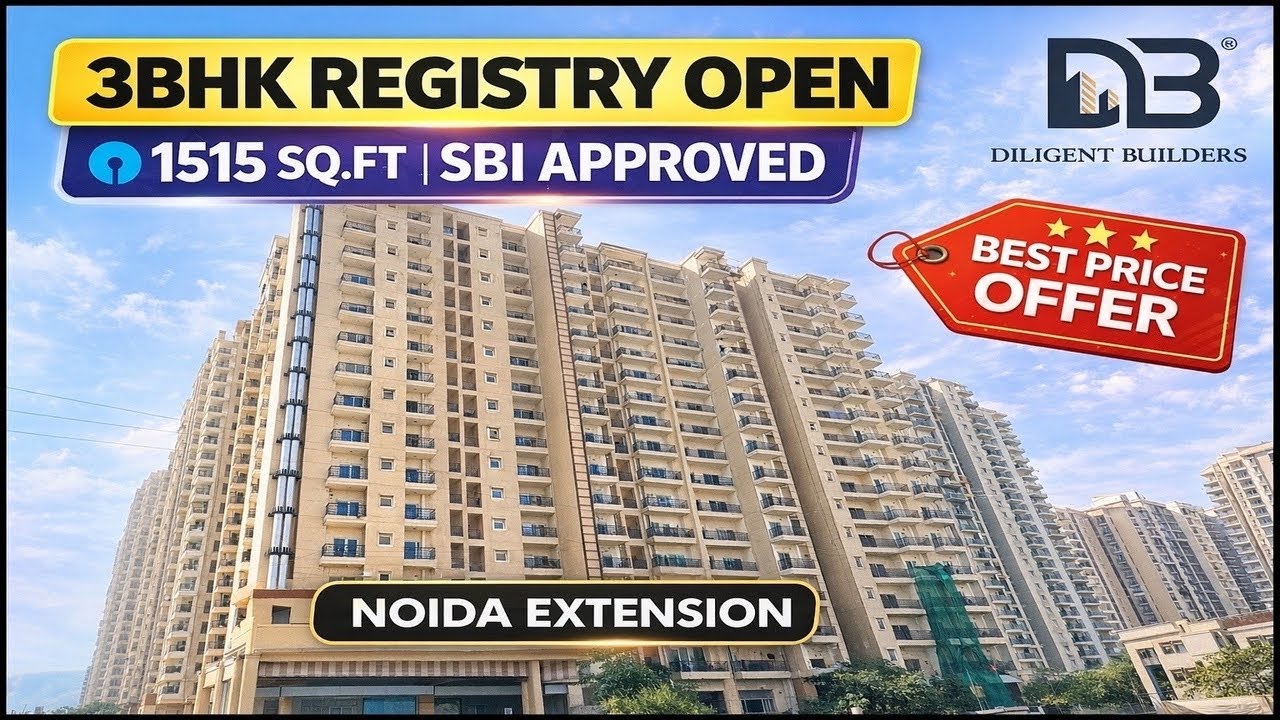 Noida Extension Best 3BHK Project | Ready to Move | SBI Loan Available 📲+91 8700297426