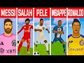 Minecraft: MESSI vs SALAH vs PELE vs MBAPPE vs RONALDO STATUE BUILD CHALLENGE