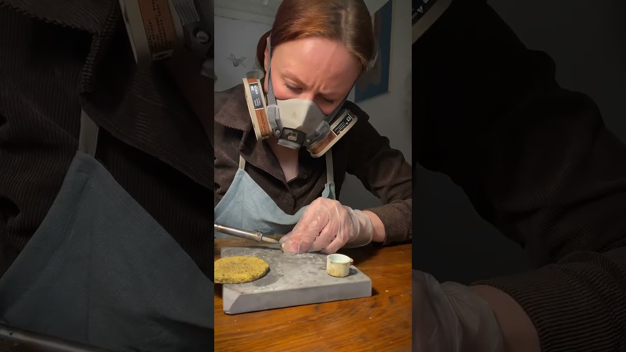 Создала из осколка комплект украшений 💓 