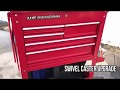 Harbor Freight 5-Drawer U.S. General 30" Mechanic’s Tool Cart Swivel Caster Simple Upgrade Under $40