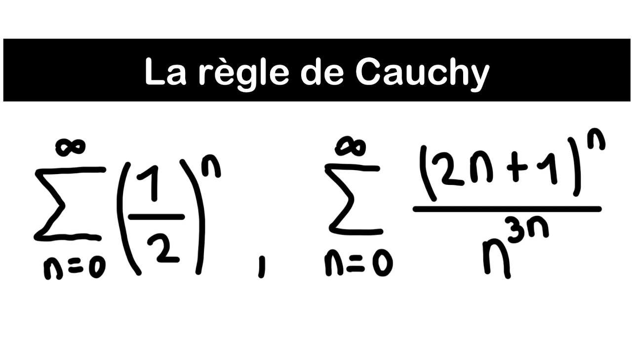 Convergence de séries La Règle de Cauchy YouTube — free download