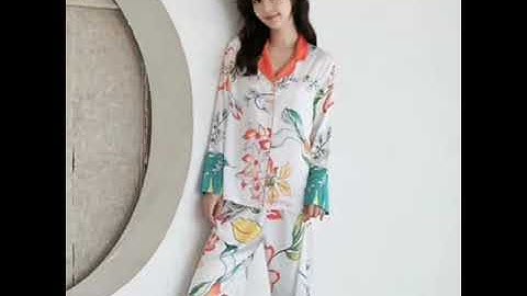 Printing satin pajama sets