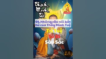 Những câu nói hay của Thầy MINH TUỆ 05 . Ý NGHĨA, SÂU SẮC, DỄ HIỂU