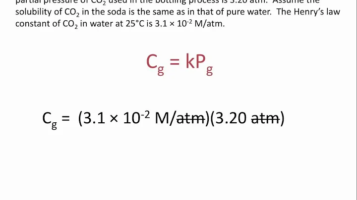 Henry's Law: Relationship Between Pressure and Sol...