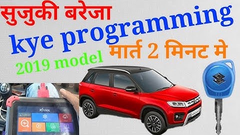 how to suzuki Brezza 2019 model kye programming