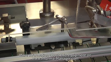 Pharmaceutical Cartoning machine for packing bottles into boxes www.MiniPress.ru