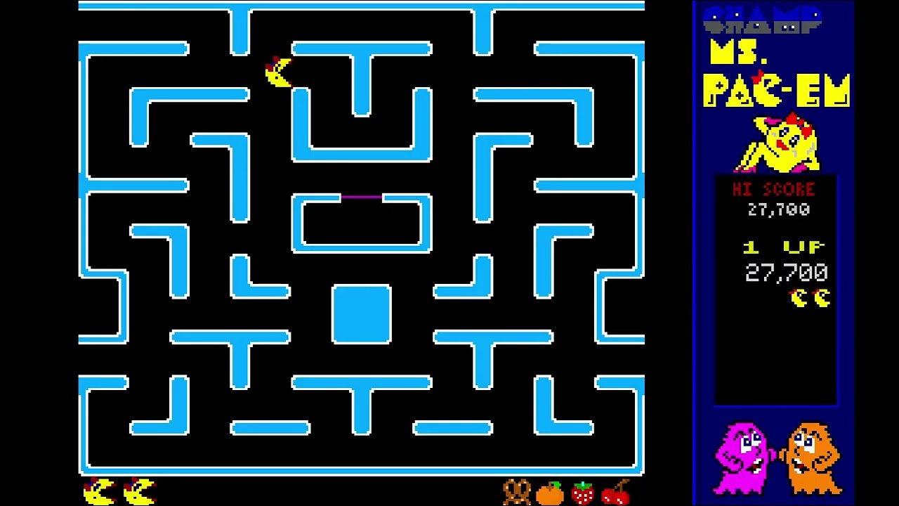 Playing Champ Ms Pac-em