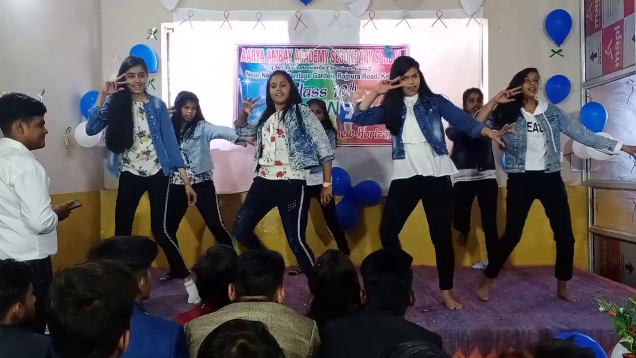 Farewell dance by class 9 students! Farewell function 2020 - YouTube