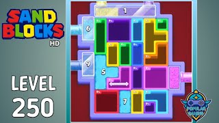 Sand Blocks: Drop Puzzle Level 250: Gameplay Solution screenshot 2