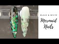 Black & White Mermaid Nails | Nail Tutorial | The Polished Lily