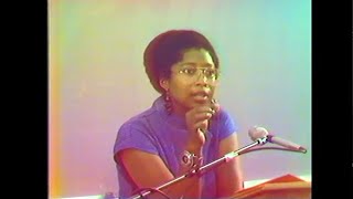 Alice Walker, 1980, talking on Zora Neale Hurston with her audience at SF State —The Poetry Center