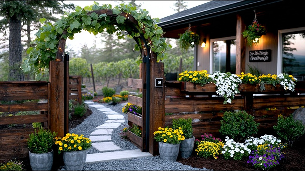 14 Magical Small Front Garden Entryway Ideas with Rustic Gates and Arches!