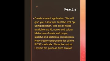 Tech Mahindra React Interview Questions