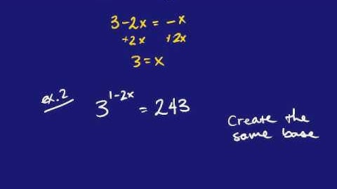 Solving Exponential Equations without logs