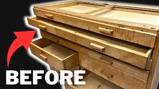 Transforming an OLD CABINET into perfect workshop storage DIY ♻