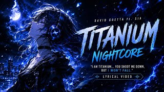 Titanium (Nightcore) ✨ | Lyrics Video | Aesthetic Music