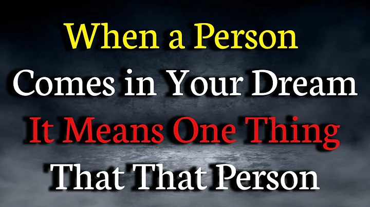 When a Person Comes in Your Dream, It Means One Thing That That Person | psychology Facts