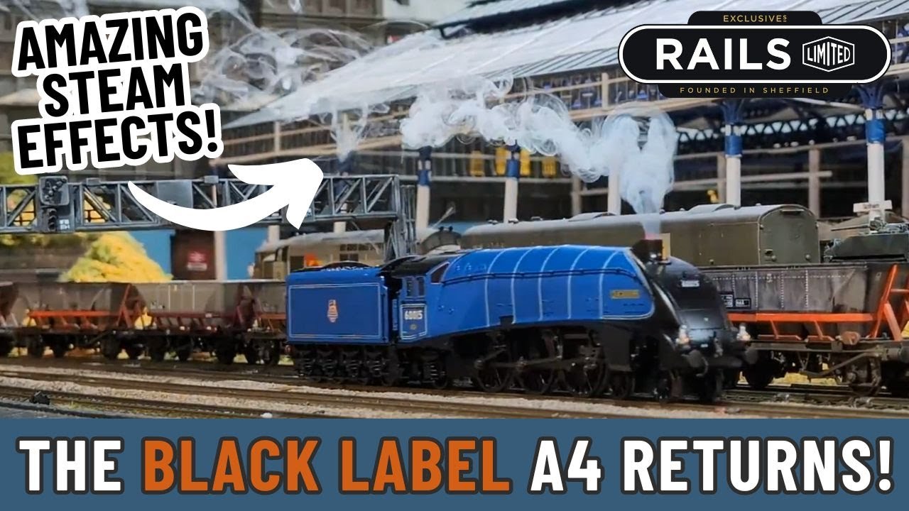 НЕВЕРОЯТНЫЙ поезд Dapol «Black Label» LNER класса A4 возвращается! ЭКСКЛЮЗИВНО на Rails of Sheffield