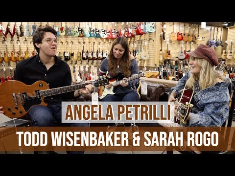 angela-petrilli-with-sarah-rogo-&-todd-wisenbaker-at-norman's-rare-guitars