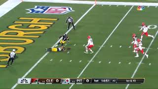 Cleveland Scores On First Play After INSANE Fumble And Endzone Recovery Browns Vs Steelers Wild Card
