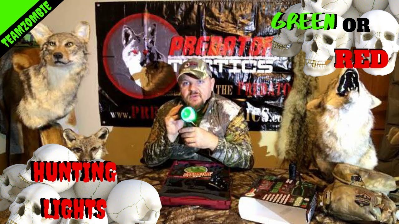 Night hunting lights by predator tactics red green white what works