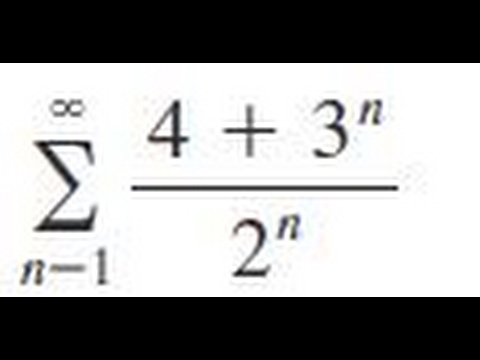 Sigma 1 Infinity 4 3 N 2 N Determine Whether The Series Converges Or Diverges Youtube