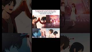 The Red thread of fate❤️🤍 #anime #zero two #eren Mikasa #wanna be yours