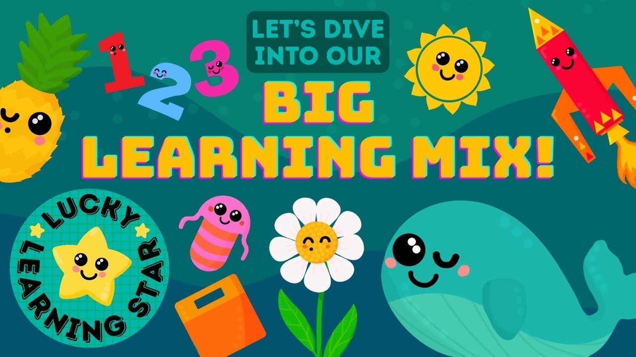 🪐 Educational Videos for Toddlers Stream 🎨 Big Learning Mix – Colours, Numbers & Nature