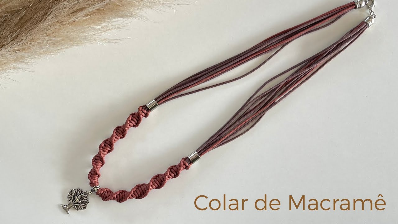 Colar de Macramê | Tutorial Passo a Passo - YouTube