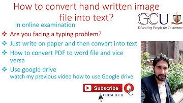 How to convert image file into text|| How ro convert pdf to word|| Chem Tech|| Rana Rashad||