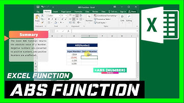 [Excel Tutorial] Introduction to Excel Function [ABS Function]