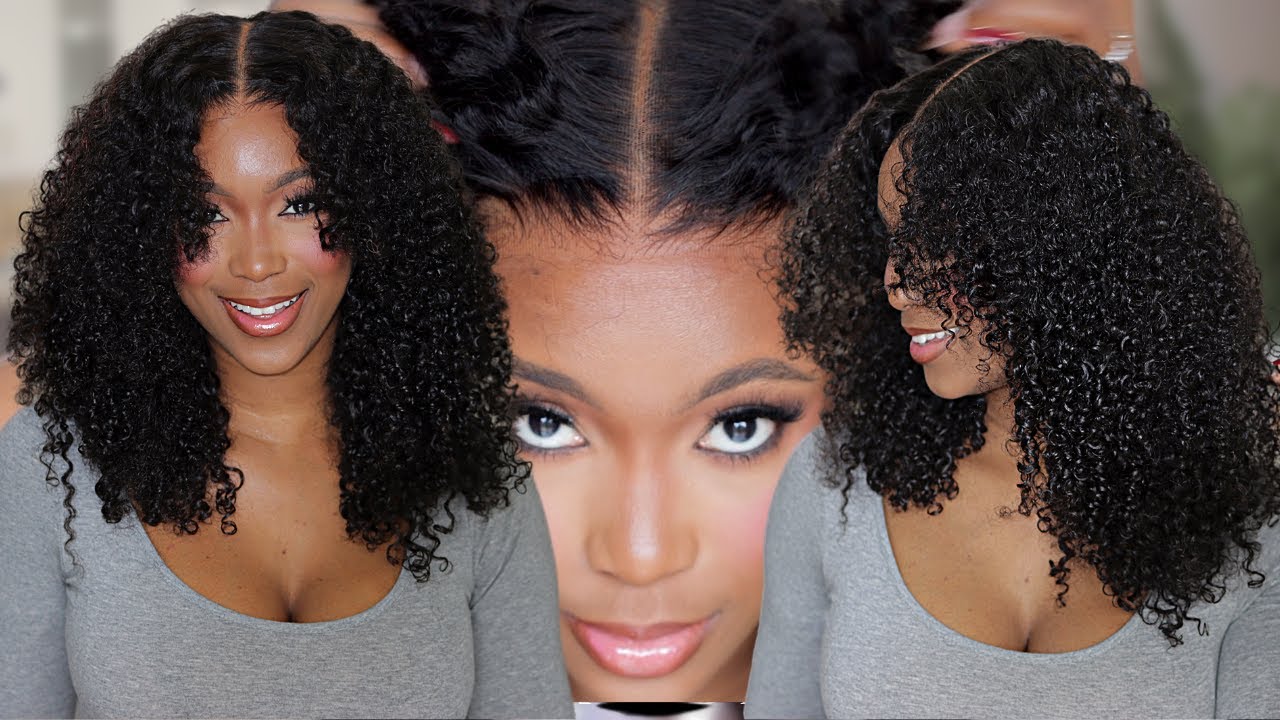 The Easiest Wig For Girls Who Hate Them No Plucking No Glue Required Easy Wig Ft Curlyme Hair