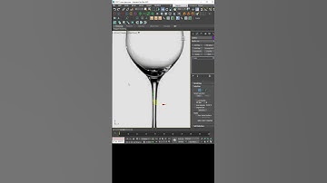 Quick Wine Glass Modeling in 3ds Max 🍷✨ #3dsmax  #modelingtips #shorts
