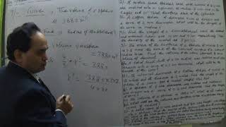 Famous QUESTIONS BASED ON SPHERE AND HEMISPHERE SOLID GEOMETRY LECTURE   18   D  STEP BY STEP LEARNING PROF Wealth