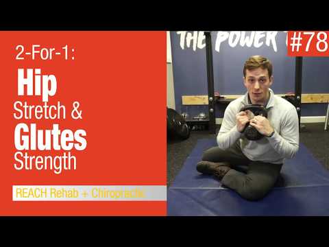 Hip Stretch & Glute Strengthening | DNS Oblique Sit Modification