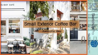 SMALL BEAUTIFUL BUDGET COFFEE SHOP CONCEPT DESIGN #117 screenshot 1