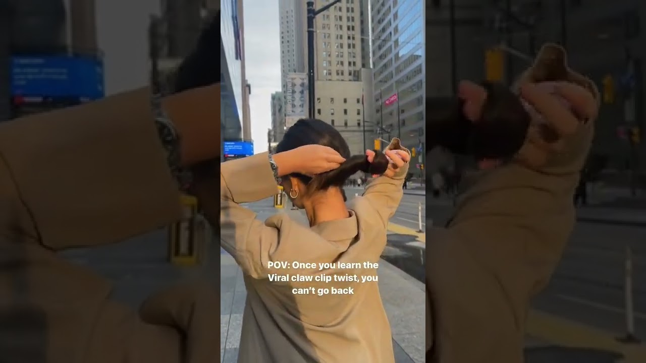 Trendy Fall/Winter hairstyle you can do! How to wear a claw clip!