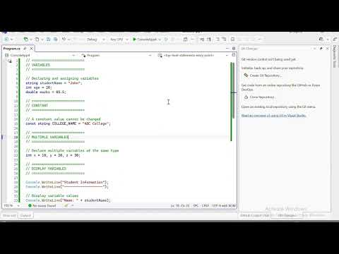 C# VARIABLES
