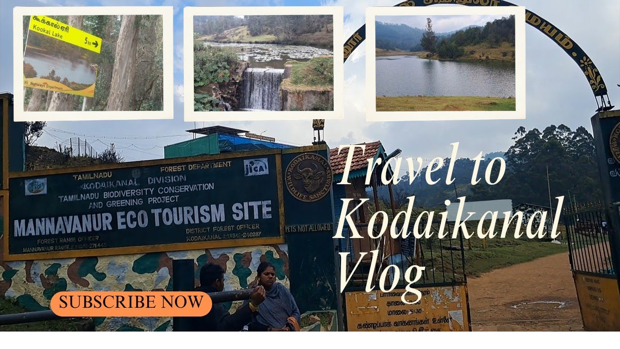 Kodaikanal - Kookal falls & Lake, Sheep Farm Mannavanur Eco Tourism Site