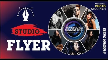 Creative Photography Flyer Design - Coreldraw Tutorial - Ahsan Sabri