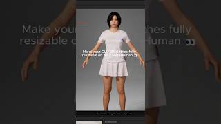 From Clo 3D to metahuman re-sizable clothes in a matter of clicks. Who wants the workflow? #clo3d