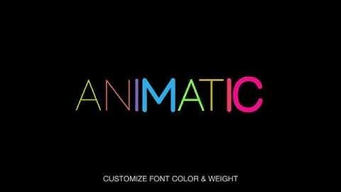 Animatic - Animated Typeface | VideoHive Templates | After Effects Project Files